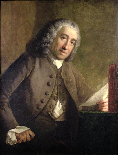 Portrait de Francis Fauquier, (c.1704-68) Lieutenant-gouverneur de Virginie dans les colonies américaines, c.1757 - Benjamin Wilson